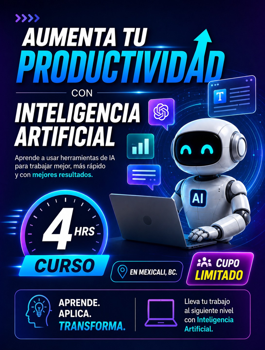 Aumenta tu productividad con inteligencia artificial